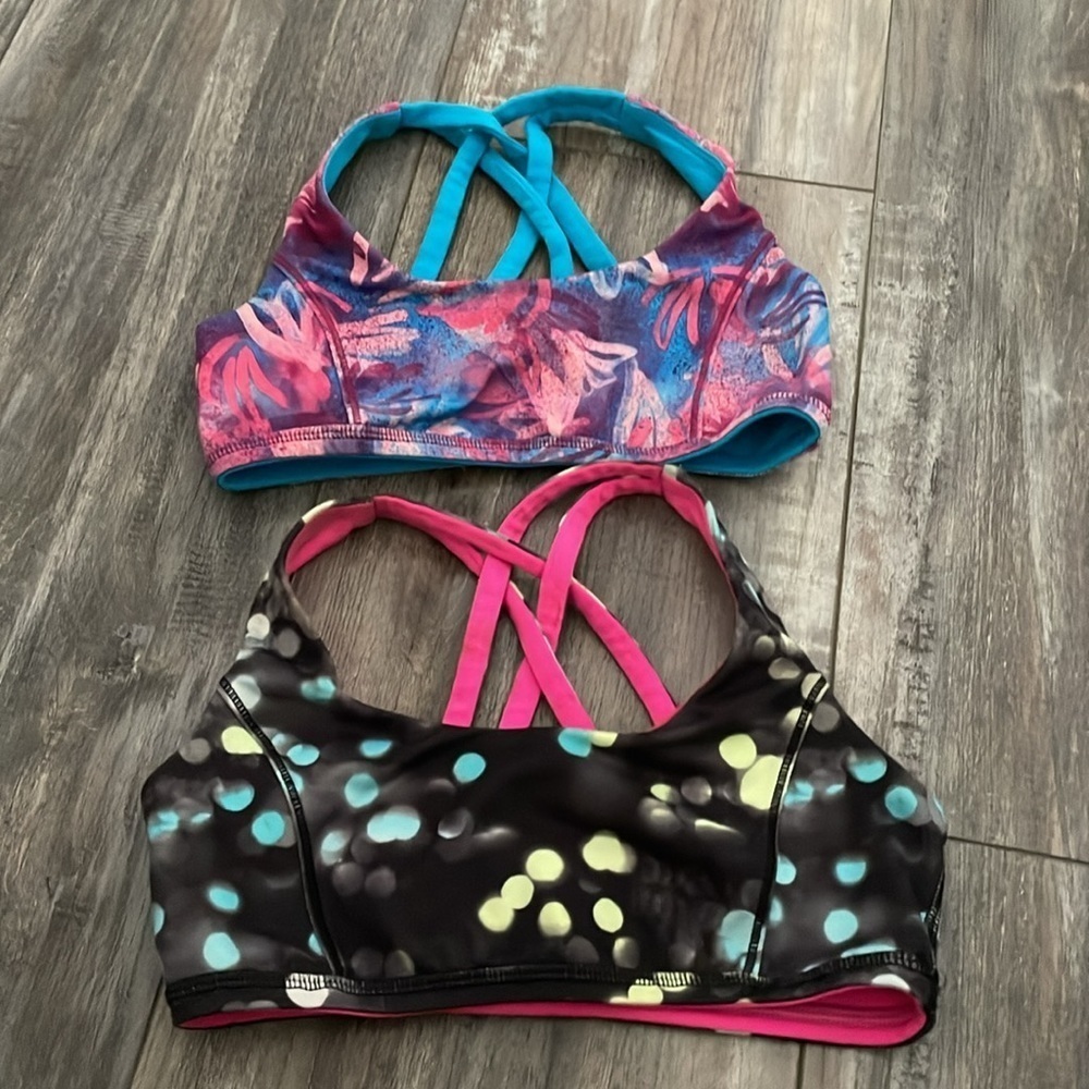 Ivivva girls reversible sports bra lot size 10